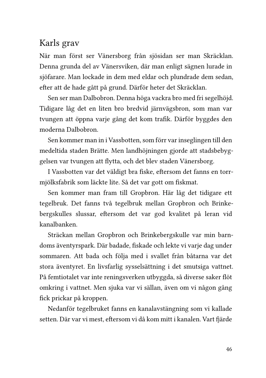 Uppslag ur boken